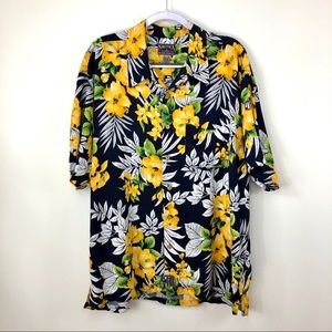 Vintage Nautica Marine Denim Co Hawaiian shirt xxl